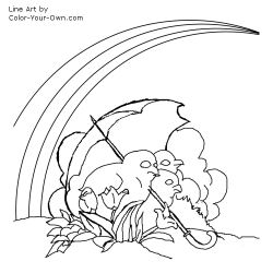 Free Printable Easter chicks coloring page