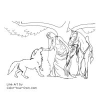Horse Coloring Sheets on Fairy Coloring Page   Coloring Pages Blog