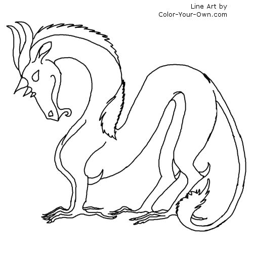 lion coloring pages realistic dragons - photo #19