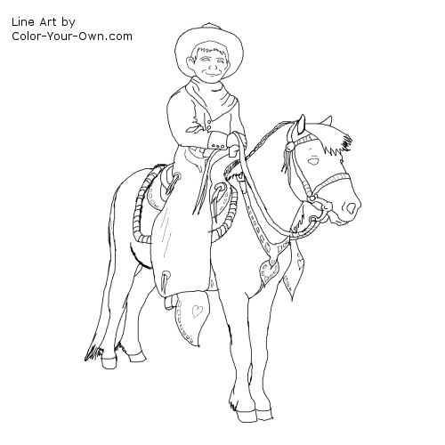 Pony Ride line art