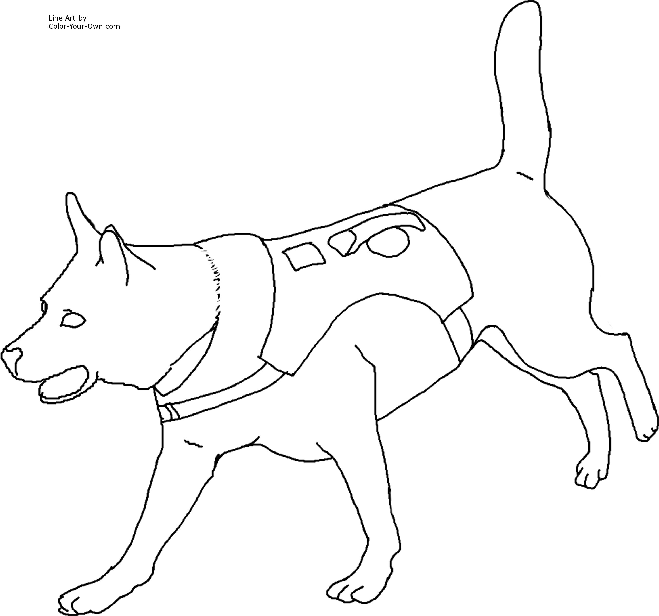 k9 dog printable coloring pages - photo #8